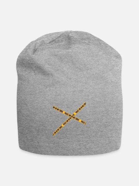 Police Line - Jersey Beanie - heather grey