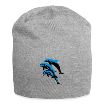 Dolphins - Jersey Beanie - heather grey - Front