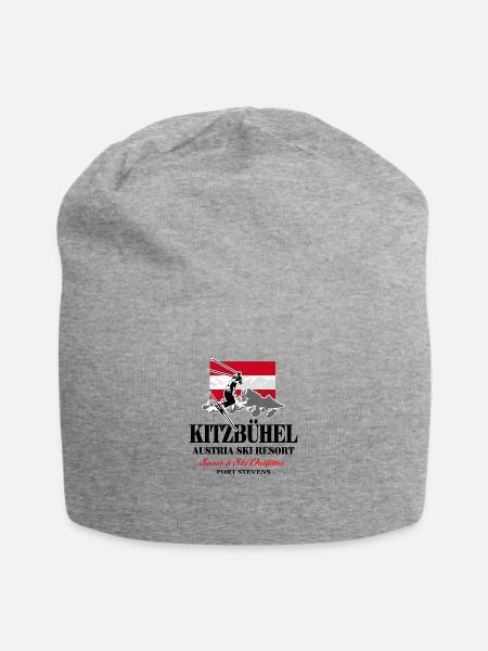Kitzbuehel Apline Ski - Austria - Österreich - Jersey-Beanie - Grau meliert