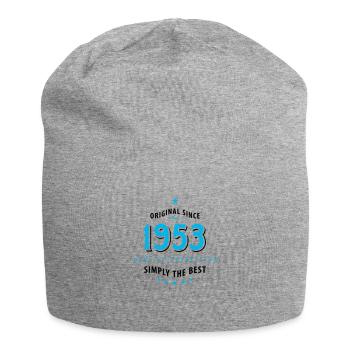 Original seit 1953 Geburtstag simply the best Star - Jersey-Beanie - Grau meliert - Vorne