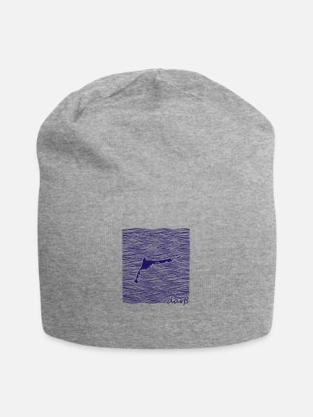 Fischland Darß-Zingst, Darss, Ostsee, Deutschland - Jersey-Beanie - Grau meliert