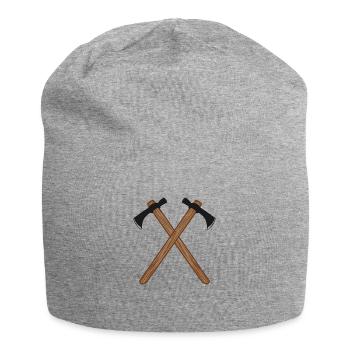 Hache - Bonnet en jersey - gris chiné - Devant