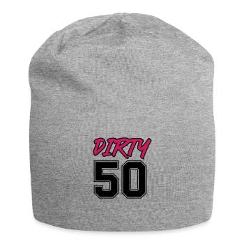 dirty 50 - Jersey Beanie - heather grey - Front