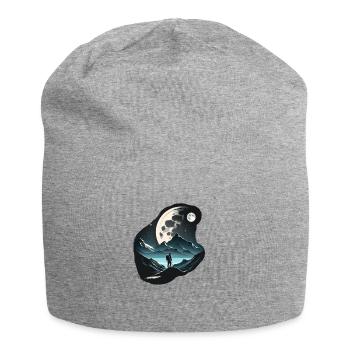 Alpinistes au clair de lune - Bonnet en jersey - gris chiné - Devant