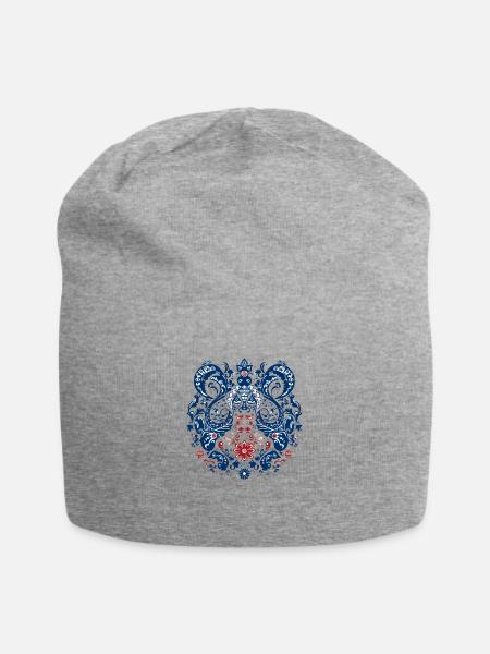 Portugiesische Folklore - Jersey-Beanie - Grau meliert
