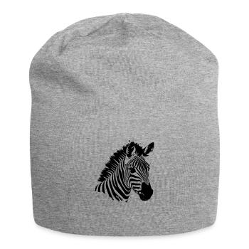 Zebra - Jersey Beanie - heather grey - Front