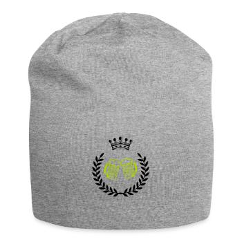 bier wappen 1 - Jersey-Beanie - Grau meliert - Vorne