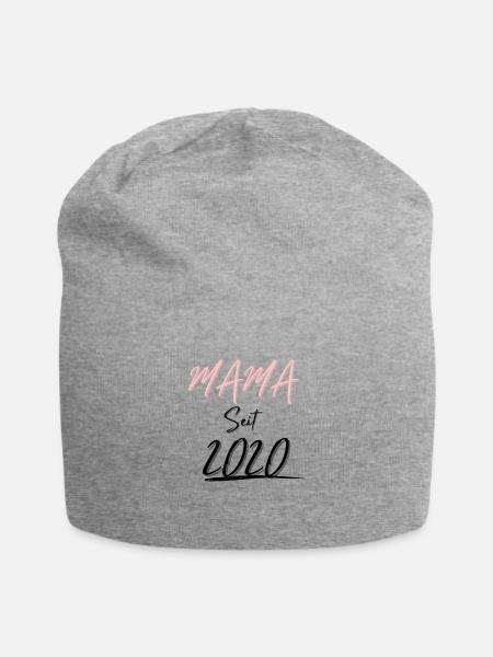 MAMA Seit 2020 - Jersey-Beanie - Grau meliert
