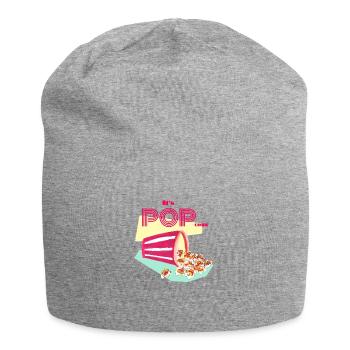 C’est POPcorn ! - Bonnet en jersey - gris chiné - Devant