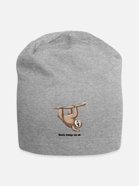 Faultier - Jersey-Beanie - Grau meliert