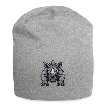 Rhino Comic - Jersey Beanie - heather grey - Front