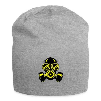 Gas mask - Jersey Beanie - heather grey - Front