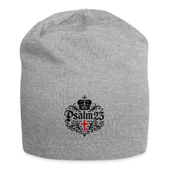 Psalm 23 Bibelvers - Jersey-Beanie - Grau meliert - Vorne