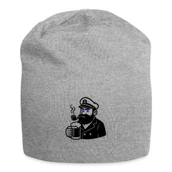 Kapitän Bier - Jersey-Beanie - Grau meliert - Vorne