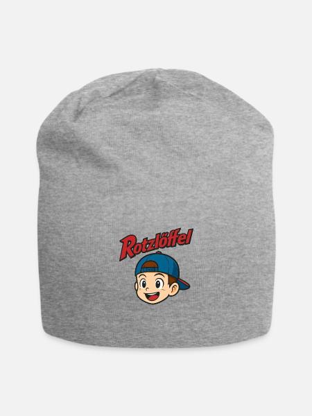 Design Rotzloeffel - Jersey-Beanie - Grau meliert