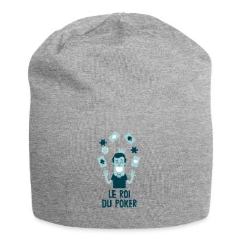 le roi du poker - Bonnet en jersey - gris chiné - Devant