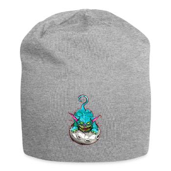 SPACE CAT - Jersey Beanie - heather grey - Front