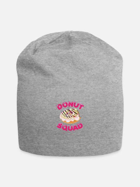 Donut Squad Doughnut Kader Lustiges Geschenk - Jersey-Beanie - Grau meliert