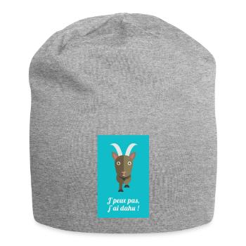 Je peux pas j'ai Dahu ! - Bonnet en jersey - gris chiné - Devant