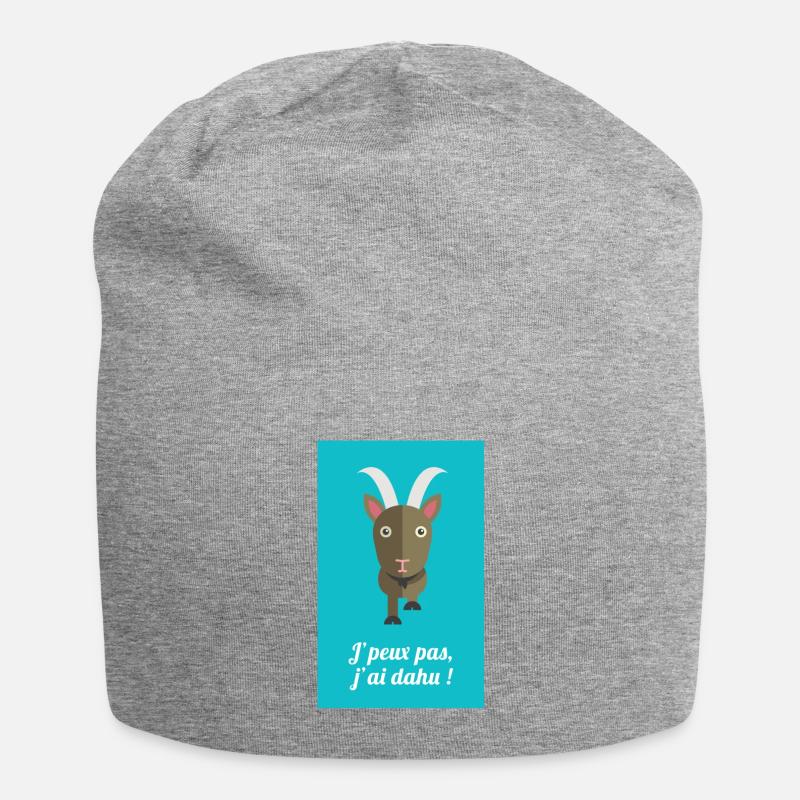 I can not I have Dahu! - Jersey Beanie - heather grey