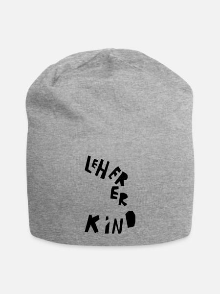 Lehrerkind - Jersey-Beanie - Grau meliert