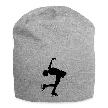 Figure skating skates ice skating - Jersey Beanie - heather grey - Front