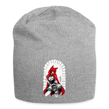 Petit chaperon rouge - Bonnet en jersey - gris chiné - Devant