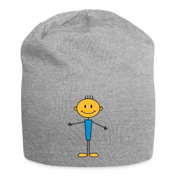 boy - Jersey-Beanie - Grau meliert - Vorne