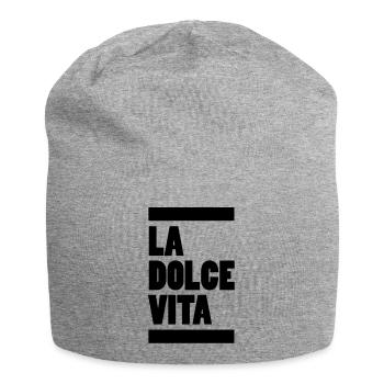 la dolce vita - Bonnet en jersey - gris chiné - Devant