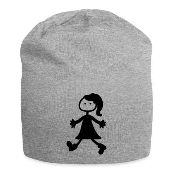 Ragazza - Jersey-Beanie - Grau meliert - Vorne