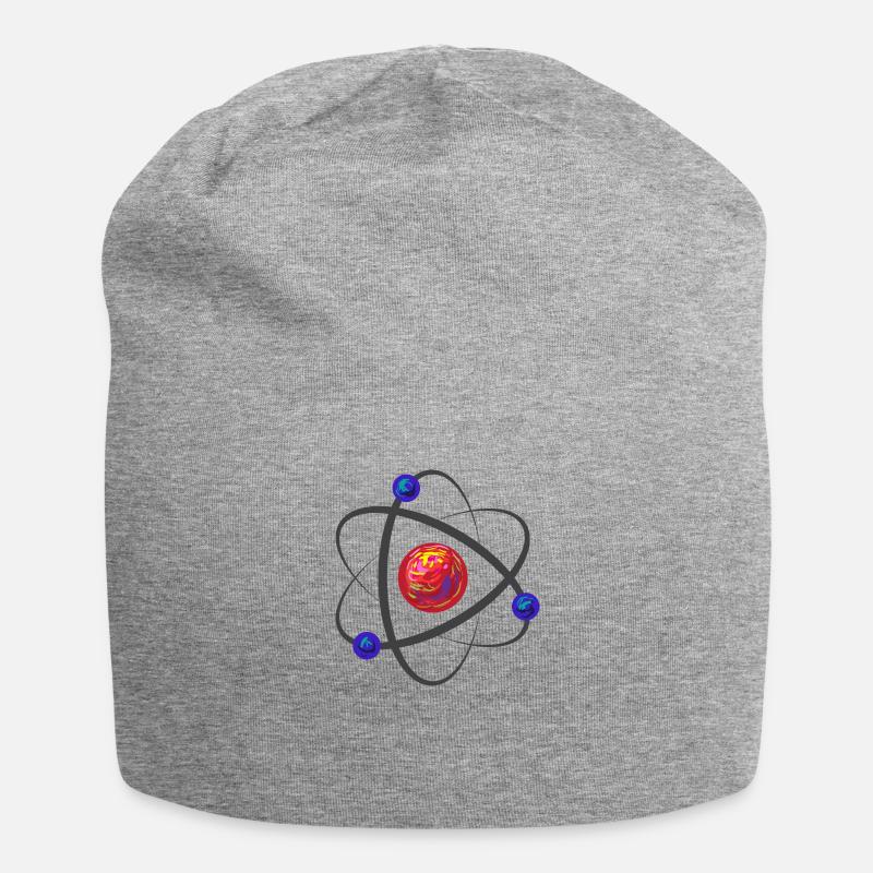 Atome de proton - Bonnet en jersey - gris chiné