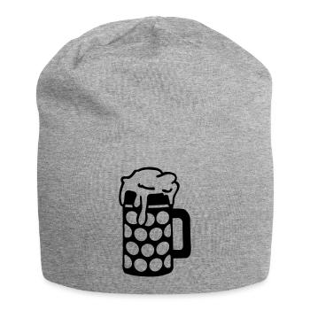 bier__f1 - Jersey Beanie - heather grey - Front