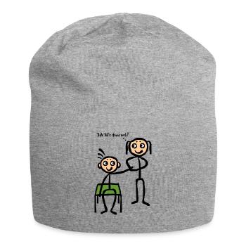 Physiotherapie Krankengymnastik - Wo tuts denn weh - Jersey-Beanie - Grau meliert - Vorne