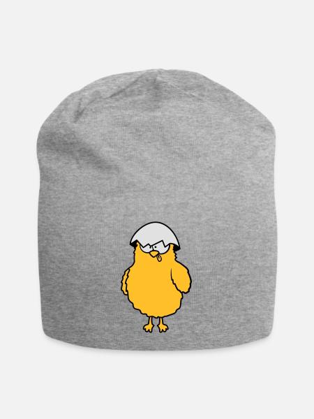 Poussins drôles fous - Bonnet en jersey - gris chiné