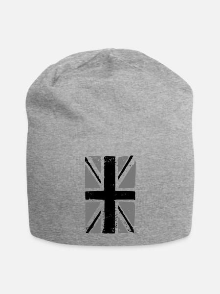 union jack - Jersey-Beanie - Grau meliert