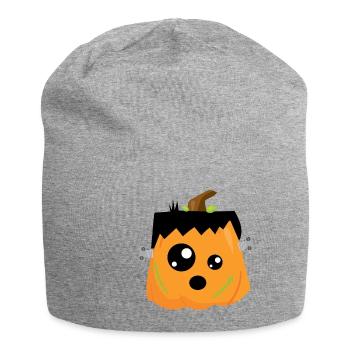 citrouille - Bonnet en jersey - gris chiné - Devant