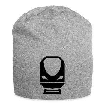 Eisenbahner / Eisenbahnen / Eisenbahn / Bahn - Jersey-Beanie - Grau meliert - Vorne