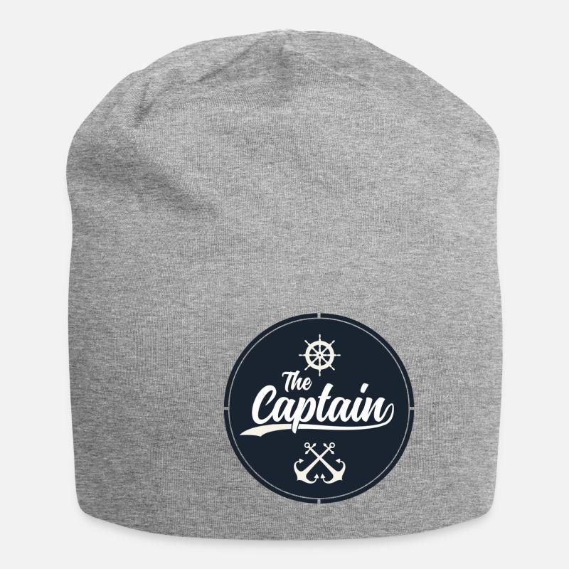 Captain - Jersey-Beanie - Grau meliert