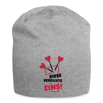 dart humor dartpfeile - Jersey-Beanie - Grau meliert - Vorne
