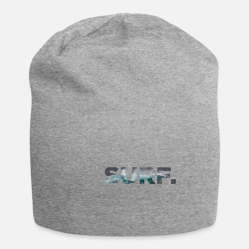 Surf surf surf surfeur surfeur - Bonnet en jersey - gris chiné