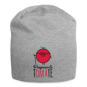 Pensionierte Oma - Jersey-Beanie - Grau meliert - Vorne