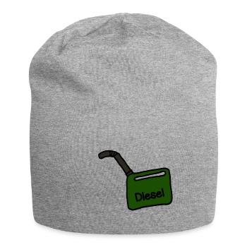 Diesel-Kanister - Jersey-Beanie - Grau meliert - Vorne