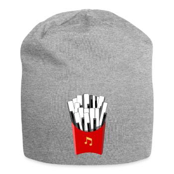 Klavier Keyboard Flügel - Jersey-Beanie - Grau meliert - Vorne
