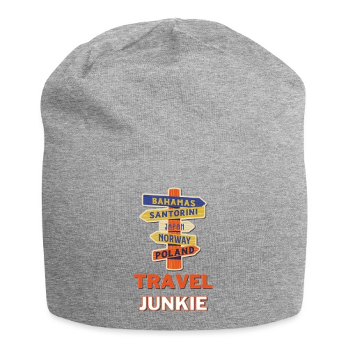 traveljunkie - i like to travel - Jersey-Beanie