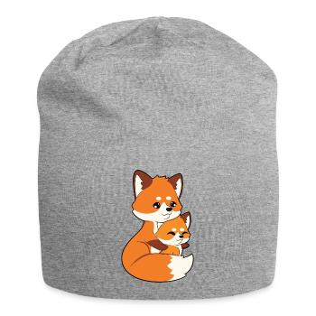 Étreinte de la famille Fuchs - Bonnet en jersey - gris chiné - Devant
