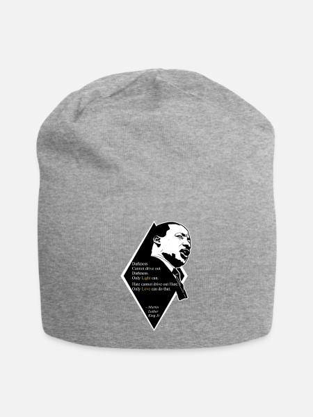 Martin Luther King Jr. Quote - Jersey-Beanie - Grau meliert