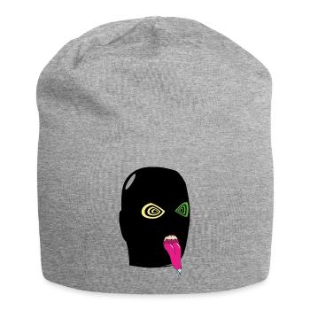 terrorist who sticks out his tongue - Jersey Beanie - heather grey - Front