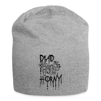 dead inside but horny - Jersey-Beanie - Grau meliert - Vorne