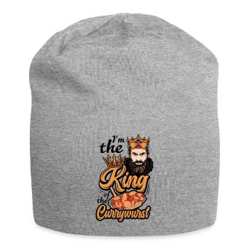 Je suis le roi de la Currywurst - Bonnet en jersey - gris chiné - Devant