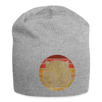 Wombat Cute Wildlife Animal Artsy Wombat - Jersey Beanie - heather grey - Front